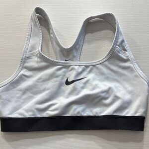 Nike Women's Gray and Black Sports Bra